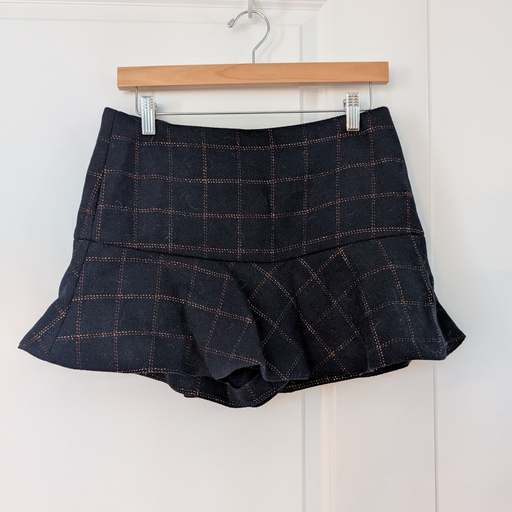 RED Valentino Plaid Mini Skort